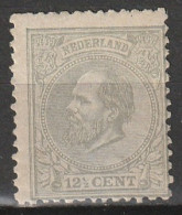 1872 Koning Willem III 12,5 Ct. NVPH 22H Perf 12,5x12,5 Ongestempeld, Unused (cat € 125,-). See 2 Scans And Description - Ungebraucht