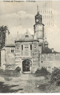 Courcelles Château De Trazegnies L'Horloge Feldpost Charleroy 1915 - Courcelles