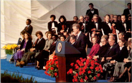 President Jimmy Carter With Former First Ladies Jacqueline Kennedy Onassis And Lady Bord Johnson Dedicating Library - Presidents