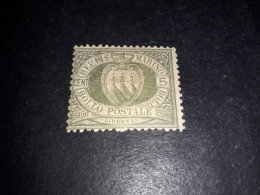 05AL32 SAN MARINO 1892 TIPI PRECEDENTI CON NUOVI COLORI 5 CENT. "X" - Unused Stamps