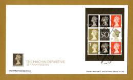 Großbritannien  2017 ,The Machin Definitive  / 50th Anniversary - FDC  Royal Mail 5.6.2017 - 2021-... Em. Décimales