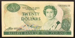 Nuova Zelanda NEW ZEALAND 20 Dollars Km#173b 1985-1989 Bb Taglietto LOTTO 4483 - Nuova Zelanda