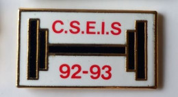 QQ202 Pin's Cseis Musculation Haltérophilie C.S.E.I.S 92-93  à Fontainebleau Seine-et-Marne Qualité EGF Achat Immédiat - Weightlifting