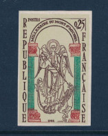 TIMBRE FRANCE NON DENTELE N°1482a NEUF ** SANS CHARNIERES MILLENAIRE DU MONT SAINT-MICHEL - 1961-1970