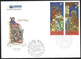 Argentina 2007 Christmas Religion Official Cover First Day Issue FDC - Lettres & Documents