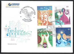 Argentina 2009 Traditional Festivities Festivals Cover First Day Issue FDC - Lettres & Documents