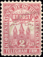 DANEMARK / DENMARK - 1880 - COPENHAGEN Lauritzen & Thaulow Local Post 2 øre Rose-red - VF Used° -c - Local Post Stamps