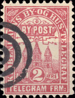 DANEMARK / DENMARK - 1880 - COPENHAGEN Lauritzen & Thaulow Local Post 2 øre Rose-red - VF Used° -d - Local Post Stamps
