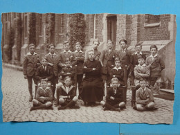 Carte Photo Soignies 14 Juillet 1929 Souvenir De La Classe - Soignies