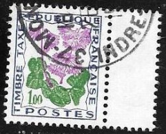 TAXE  -  TIMBRE N° 102    -   FLEURS DES CHAMPS  -  BORD DE FEUILLE  -    OBLITERE  -  1965 - 1960-.... Used