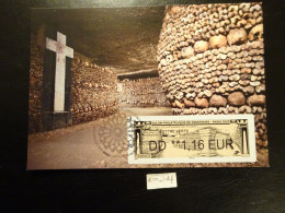 FRANCE 2023 1,16 DD LISA LETTRE VERTE CATACOMBES DE PARIS OBLITÉRATION PREMIER JOUR  23 03 2023  CARTE POSTALE F.D.C. - 2020-…