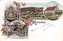 Suisse - SO - Gruss Aus MARIASTEIN - Litho. : Hôtel De La Croix (Kreuz), L. Bauer-Reyer + UnterirdischeGnadenkapelle - Metzerlen-Mariastein