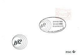 FDC Frama 10 Fr "BELGICA 82" - Lettres & Documents