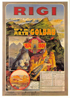 Rigi - Arth Goldau  Bahn 1899  WERBUNG Plakat - Plakatsammlung Kunstgewerbeausstellung Zürich - Arth