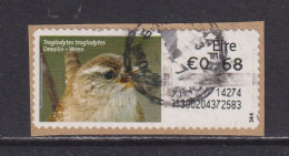 IRELAND  -  2014 Wren SOAR (Stamp On A Roll)  CDS  Used On Piece As Scan - Oblitérés