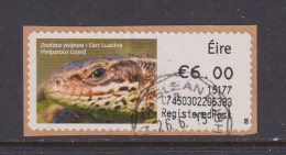 IRELAND  -  2014 Viviparous Lizard SOAR (Stamp On A Roll)  CDS  Used On Piece As Scan - Oblitérés