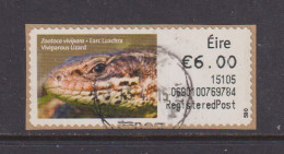 IRELAND  -  2014 Viviparous Lizard SOAR (Stamp On A Roll)  CDS  Used On Piece As Scan - Oblitérés