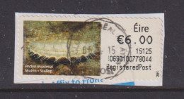 IRELAND  -  2014 Scallop SOAR (Stamp On A Roll)  CDS  Used On Piece As Scan - Oblitérés