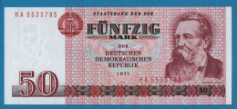 DDR RDA 50 MARK 1971 # HA5533795 P# 30b Friedrich Engels - 50 Mark
