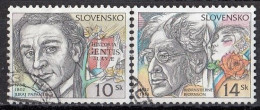 SLOVAKIA 414-415,used,falc Hinged - Usados