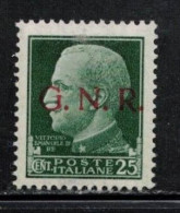 ITALY Republican National Guard Gibbons # 5 MNH - GNR Overprint - Autres & Non Classés