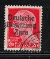 ZARA Michel # 4 Used - Italian Stamp With German Overprint - Duitse Bez.: Zara