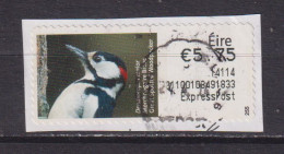 IRELAND  -  2013 Great Spotted Woodpecker SOAR (Stamp On A Roll)  CDS  Used On Piece As Scan - Oblitérés