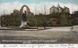 NEW YORK - Morningside Park Showing Arch Of New York Cathedral And St Luke's Hospital - Health & Hospitals