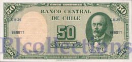 CHILE 5 CENTESIMOS 1960/1961 PICK 126b UNC - Chili