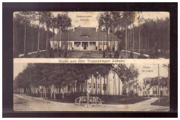 DT-Reich (021691) Propaganda Postkarte, Gruß Aus Dem Truppenlager Zossen,  Mehrfelderkarte, Gelaufen 19.5.1914 - Zossen