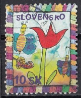 SLOVAKIA 537,used,falc Hinged - Usados