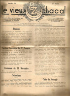 Journal Le Vieux Chacal 723 - 19467 ? Combattants 8° Régiment Zouaves Zouave Décès Billau Sazerat Frot ... - French