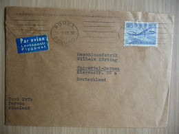 (8) FINLAND COVER 1961 SENT TO DUITSLAND . - Brieven En Documenten