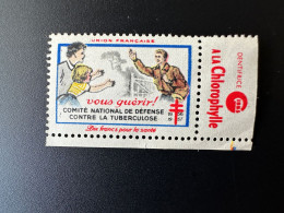 France 1956 / 1957 Antituberculeux Tuberculose Tuberculosis Tuberkulose Vous Guérir Dix Francs Pour La Santé - Krankheiten