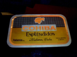 Cuba Cigares Tabac  étiquette De Cigares Cubains Habanos Marque Cohiba Esplèndidos - Etichette
