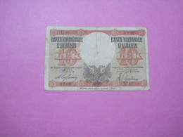 Albania 10 Lek ND 1939, Good Serial Number 8288 - Albanie