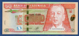 GUATEMALA - P.125a – 50 Quetzales 02.05.2012 UNC Serie F52955008B, Printer: Enschedé, Netherlands - Guatemala