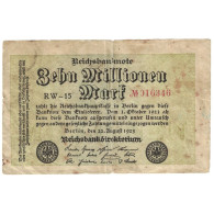 Billet, Allemagne, 10 Millionen Mark, 1923, 1923-08-22, KM:106a, TB+ - 10 Mio. Mark