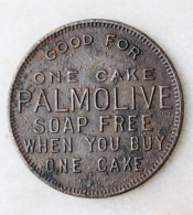 Monnaie De Nécessité Etats-Unis "Good For One Cake Palmolive Soap Free ... / Berkeley (San Francisco) Trade Token - Monétaires/De Nécessité
