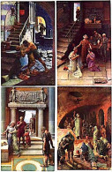 Mastroianni Illustrateur Quo Vadis Lot 4 Cartes 1913  Noyer état Superbe 2 - Mastroianni