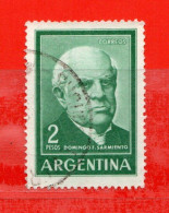 (Us.7) Argentina ° 1963 - DOMINGO SARMIENTO. Yv. 662.  Oblitérer.  Come Scansione. - Gebruikt