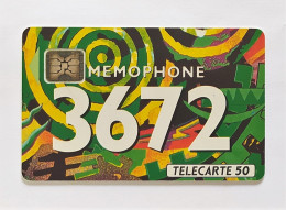 Télécarte France -  Mémophone 3672 - Unclassified