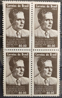 C 497 Brazil Stamp President Tito Of Yugoslavia Personality 1963 Block Of 4 - Autres & Non Classés