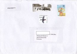 CAR, FORESTRY, BIRD, CHRISTMAS STAMPS ON COVER, 2022, FINLAND - Lettres & Documents