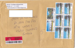 LANDSCAPES STAMPS ON REGISTERED COVER, 2022, ARGENTINA - Storia Postale