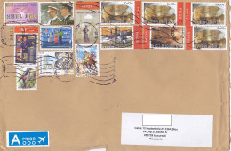 ART, BIRD, KINGS, MONUMENT, MINERALS, NICE STAMPS ON COVER, 2022, BELGIUM - Brieven En Documenten