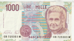 Italia Italy Italie 1000 Lires 1990 - 1.000 Lire