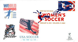 Women's Soccer (2023) First Day Cover, With Digital Color Pictorial (DCP) Postmark From Orlando, FL - 2011-...