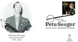 Pete Seeger First Day Cover, With B&w Pictorial Postmark From Newport, RI  #1 Of 2 - 2011-...
