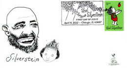 Shel Silverstein First Day Cover, With B&w Pictorial Postmark From Chicago, IL - 2011-...